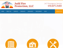 Tablet Screenshot of juddfire.com